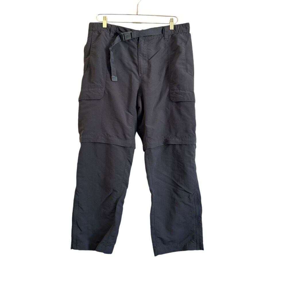 The North Face Convertible Pants Men's L Short Gray‎ 7 Pockets Outdoors